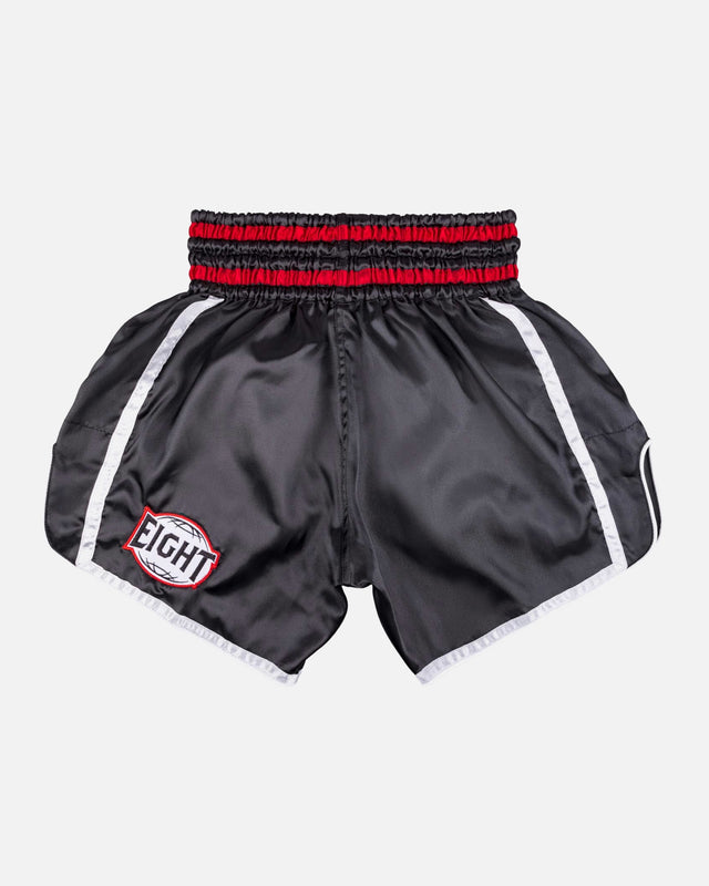 8 WEAPONS Muay-Thai-Shorts Bangkok – Schwarz/Weiß