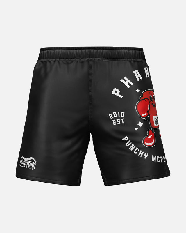 Pantaloncini MMA Phantom Athletics EVO Punchy – Nero/Rosso