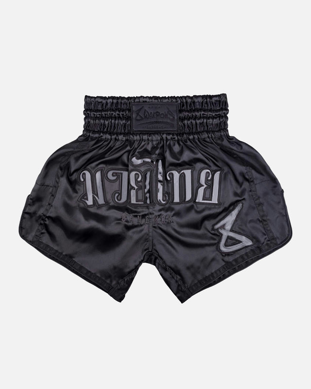 8 WEAPONS Muay Thai-shorts Bangkok – Svart