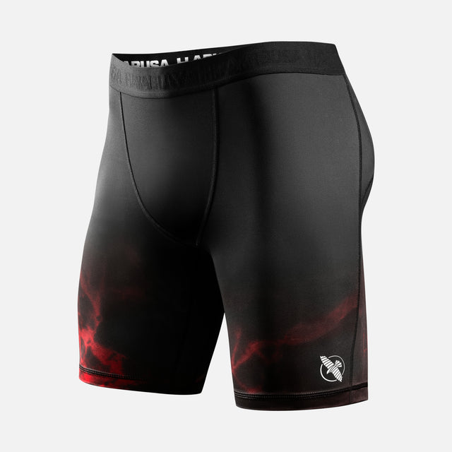 Spodenki kompresyjne Hayabusa x UFC BJJ – Czarne/Czerwone