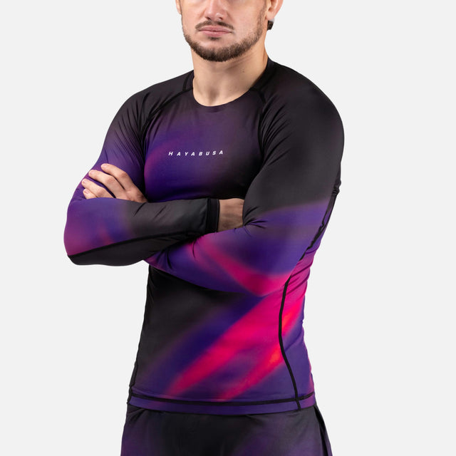 Rashguard Hayabusa Apex Nova Maniche Lunghe – Viola Ultravioletto