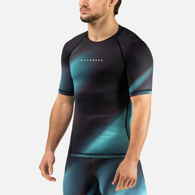 Hayabusa Rashguard Apex Nova Kurzarm – Türkis
