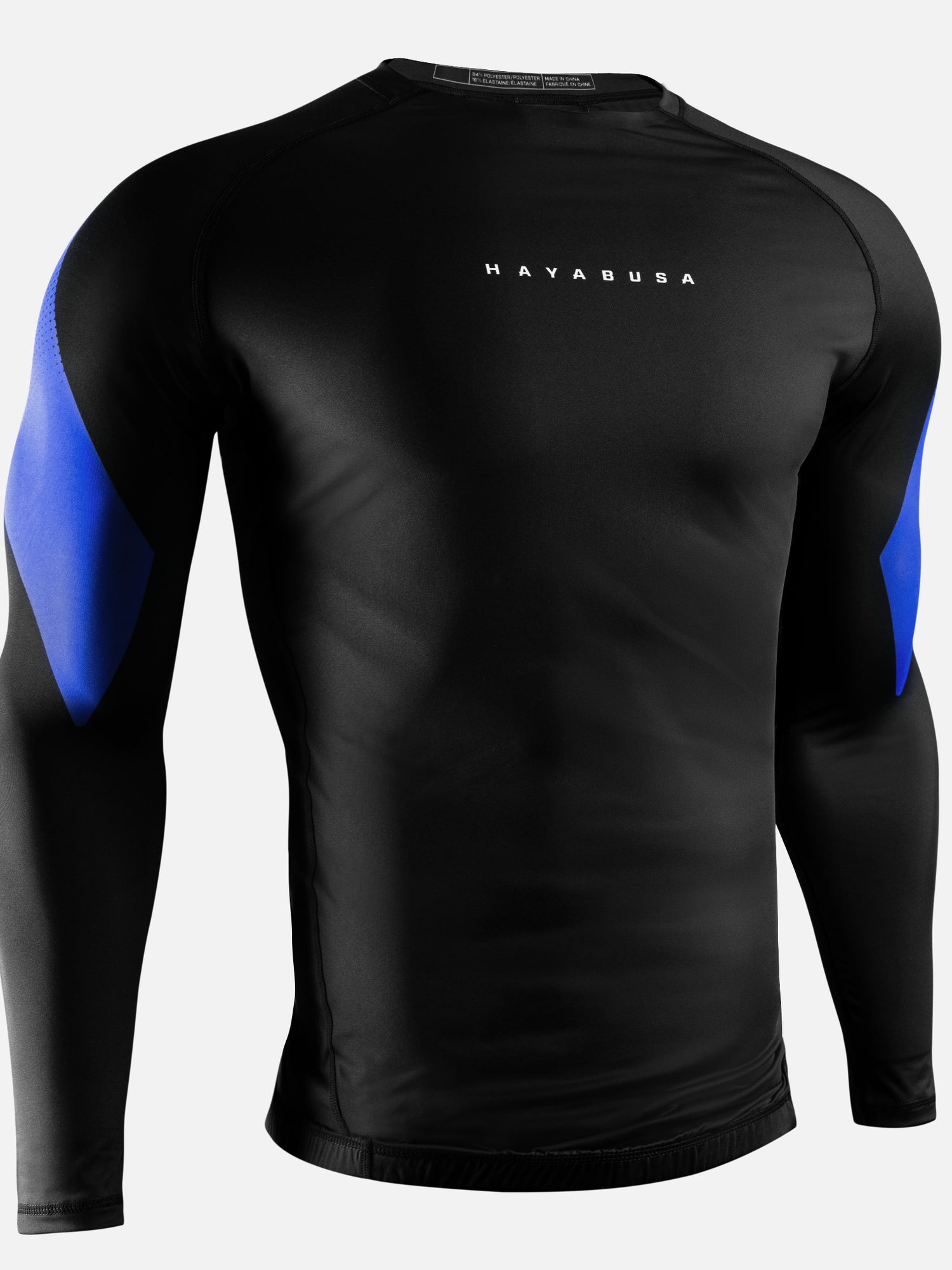 Rashguard Hayabusa Pro Ranked Manga Comprida – Azul