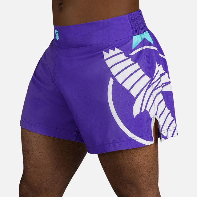 Hayabusa Muay Thai-shorts Icon – Lila/Vit