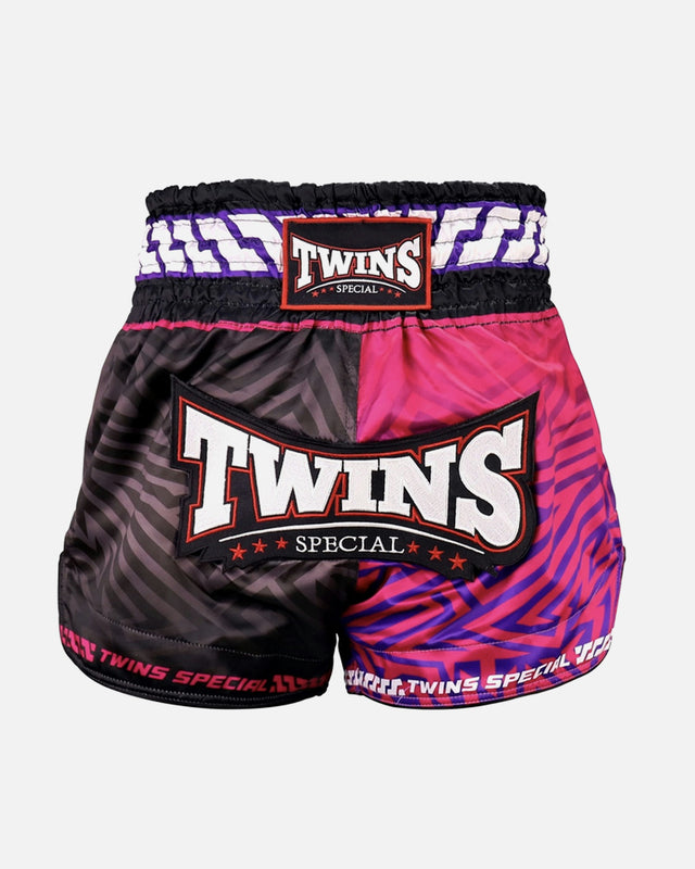 Spodenki Muay Thai Twins TTBL Maze – Różowe