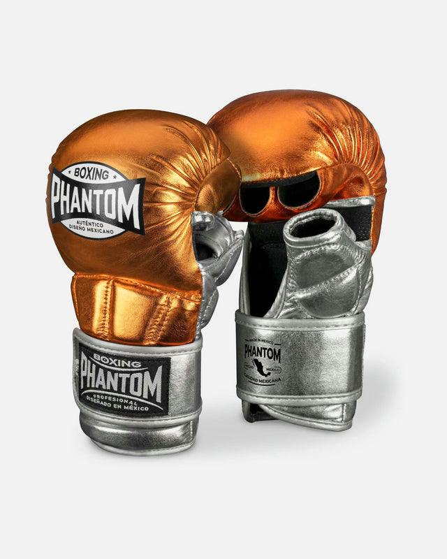MMA rukavice Phantom Athletics Mexico – Oranžová/Stříbrná