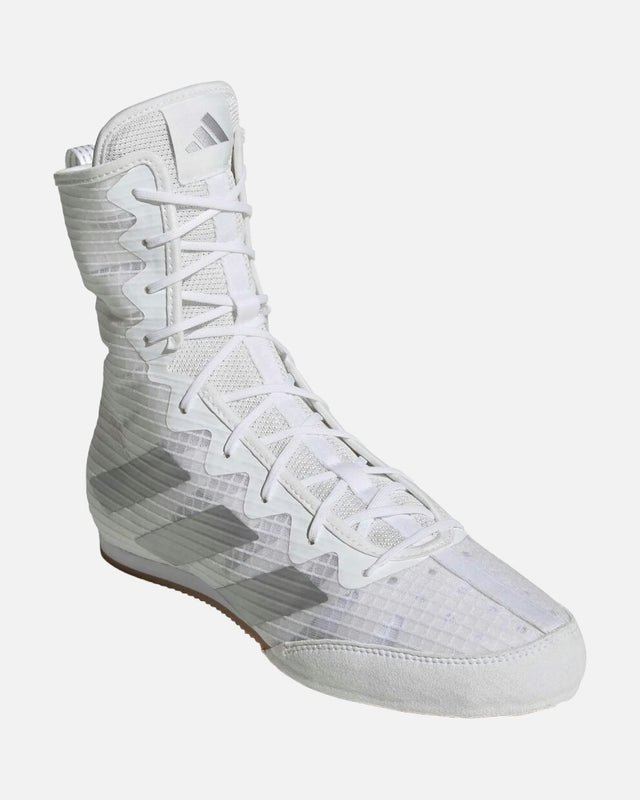 Botas de boxeo Adidas Box Hog 4 – Blanco/Plata