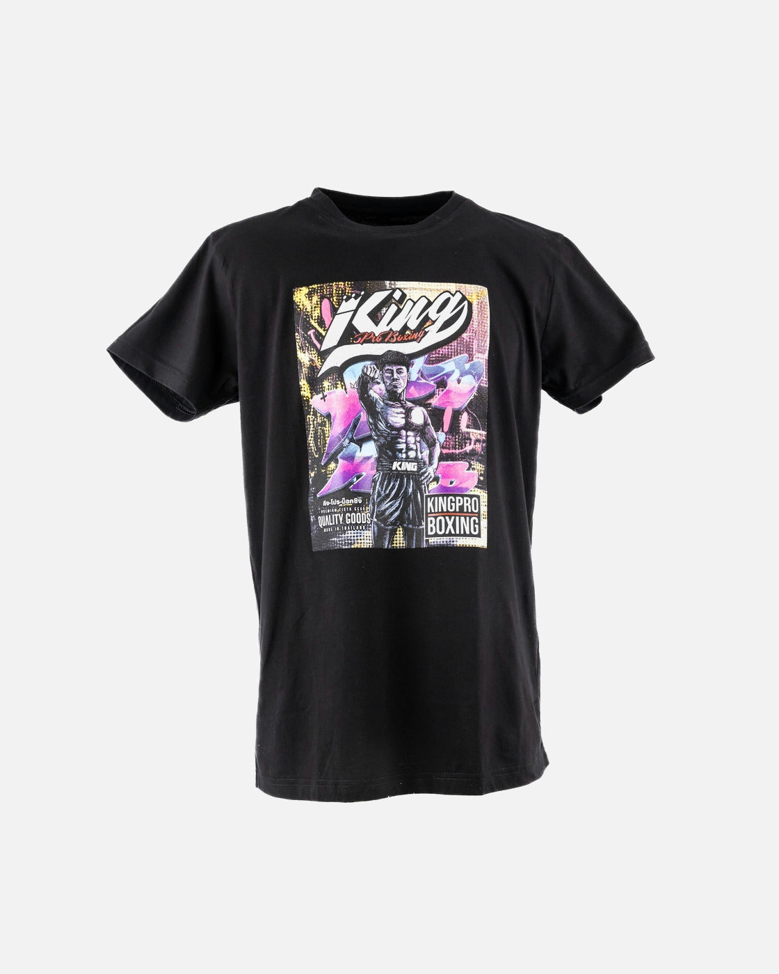 King Pro Boxing T-shirt Comic – Noir