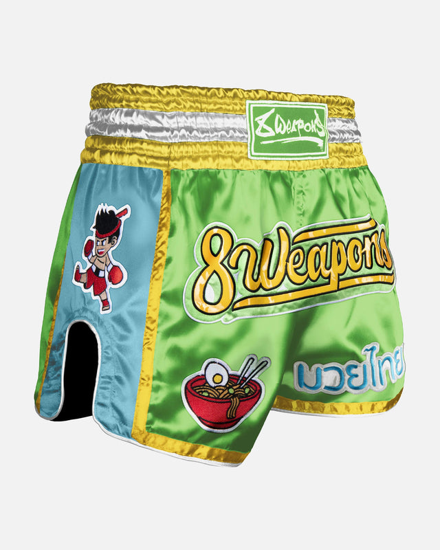 8 WEAPONS Muay-Thai-Shorts Yummy – Grün
