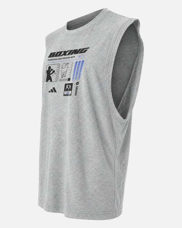 Triko Adidas Boxing Graphic Line SL – Šedé