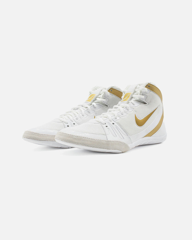 Botas de lucha Nike Freek – Blanco/Oro
