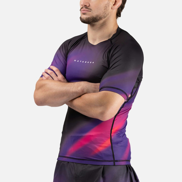 Hayabusa Rashguard Apex Nova Kurzarm – Lila