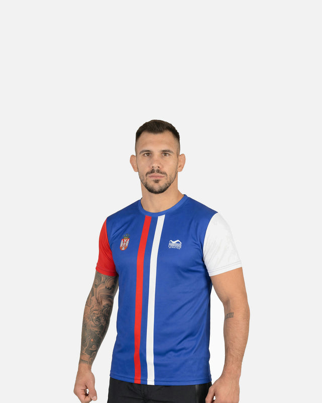 Phantom Athletics Trainingsshirt EVO+ Team Serbia - Blå
