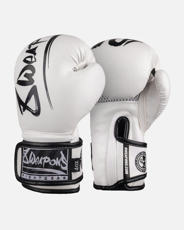 Dětské boxerské rukavice 8 WEAPONS Unlimited 2.0 – Bílé/Černé