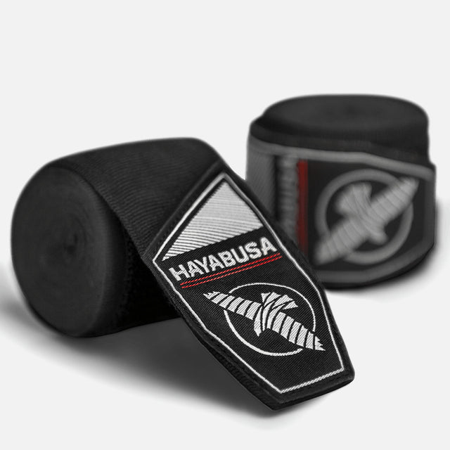 Ligaduras de boxe Hayabusa Perfect Stretch Criança – Preto