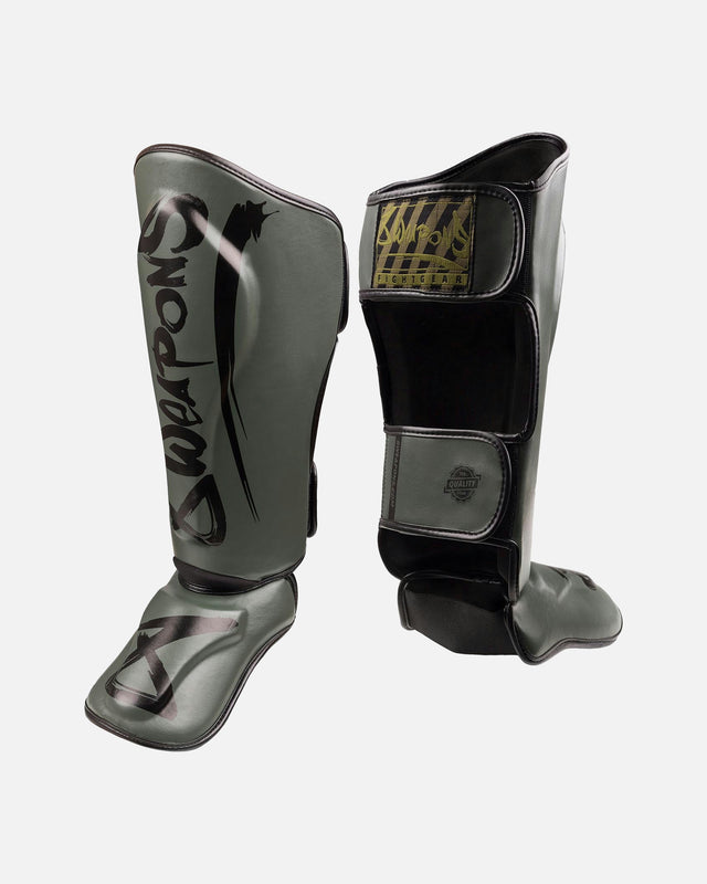 8 WEAPONS Schienbeinschoner Unlimited 2.0 – Olive/Schwarz