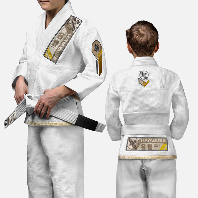 Kimono BJJ Hayabusa Ascend Bambini – Bianco