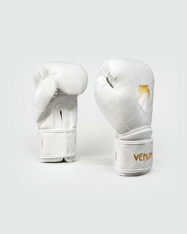 Luvas de boxe Venum Contender 1.5 XT 3D – Branco/Ouro (VENUM-06042-717)