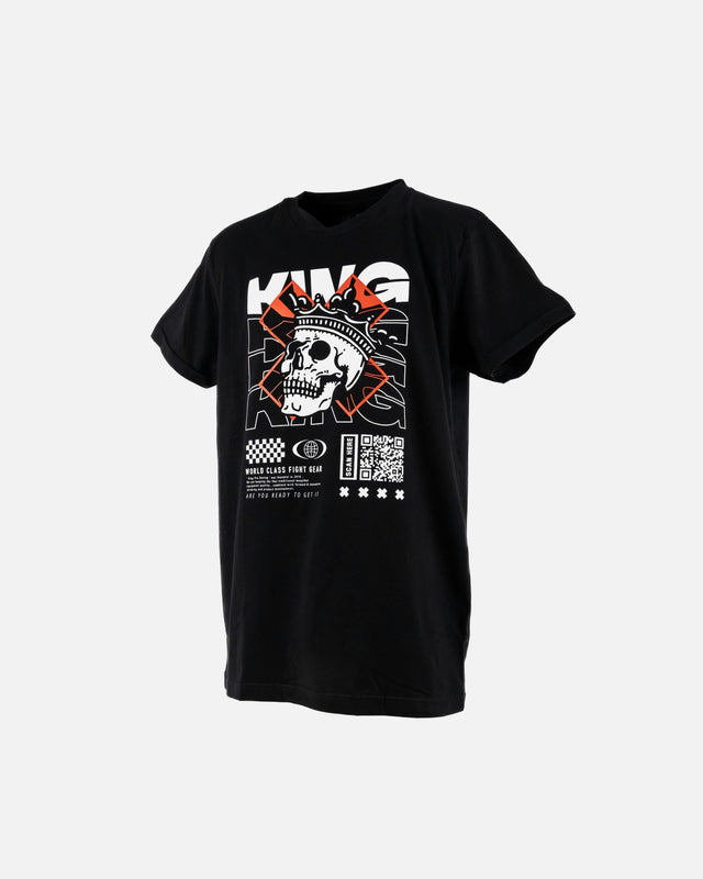 King Pro Boxing Triko Skull 2 – Černé