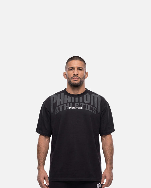 Tricou Phantom Athletics Supporter Oversize – Negru
