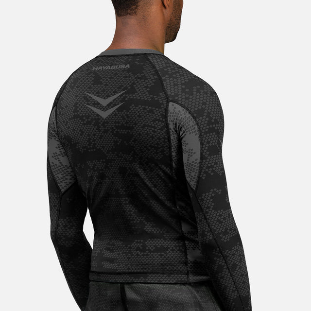Rashguard Hayabusa Ranked Mâneci Lungi – Negru