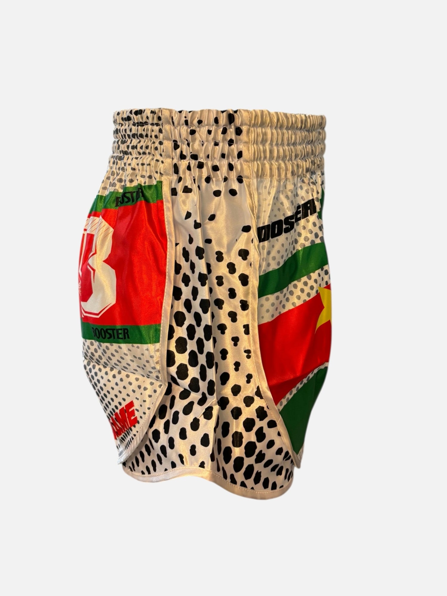Pantaloncini Muay Thai Booster Suriname – Bianco