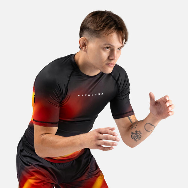 Rashguard Hayabusa Apex Nova Mâneci Scurte – Portocaliu