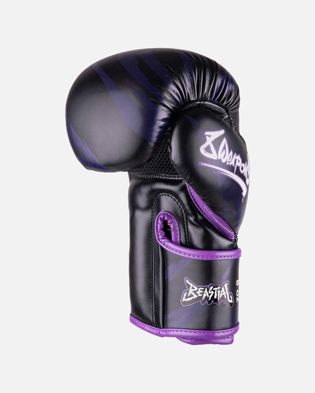 8 WEAPONS Boxhandschuhe Beastial Panther Kinder – Schwarz/Lila