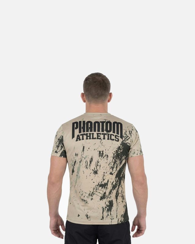 Tricou de antrenament Phantom Athletics EVO Ghost – Camo verde-maro