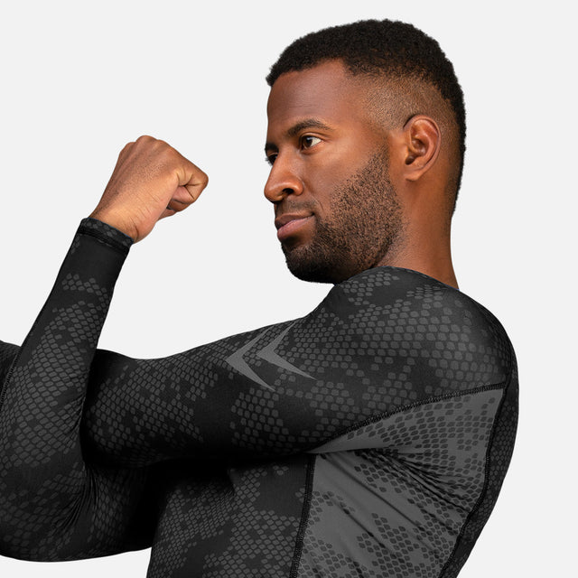 Rashguard Hayabusa Ranked Mâneci Lungi – Negru
