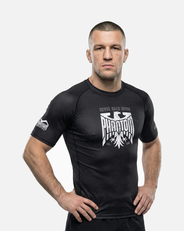 Phantom Athletics Rashguard Germany Eagle Korte Mouwen - Zwart