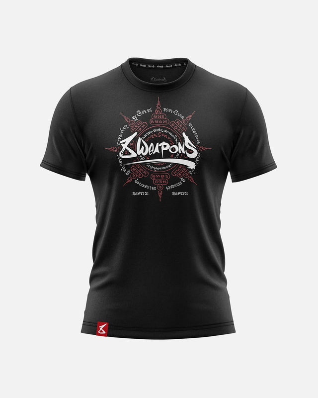 T-shirt 8 WEAPONS 8 Ways Yant 2.0 – Noir/Bordeaux