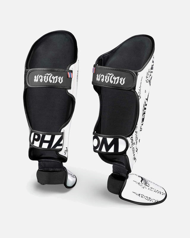 Phantom Athletics Shin Guards Muay Thai – White