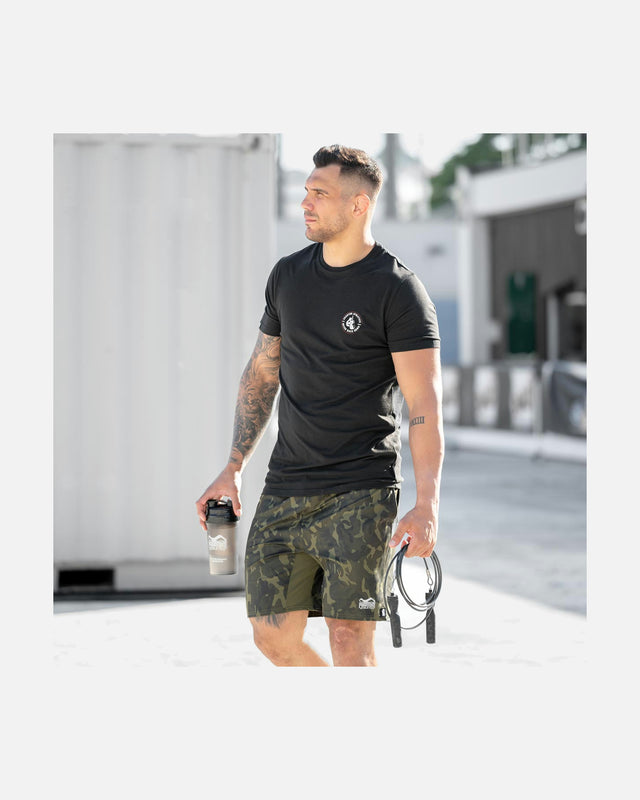 T-shirt Phantom Athletics Never Back Down – Preto