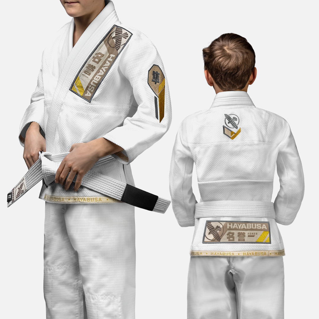 Kimono BJJ Hayabusa Ascend Bambini – Bianco