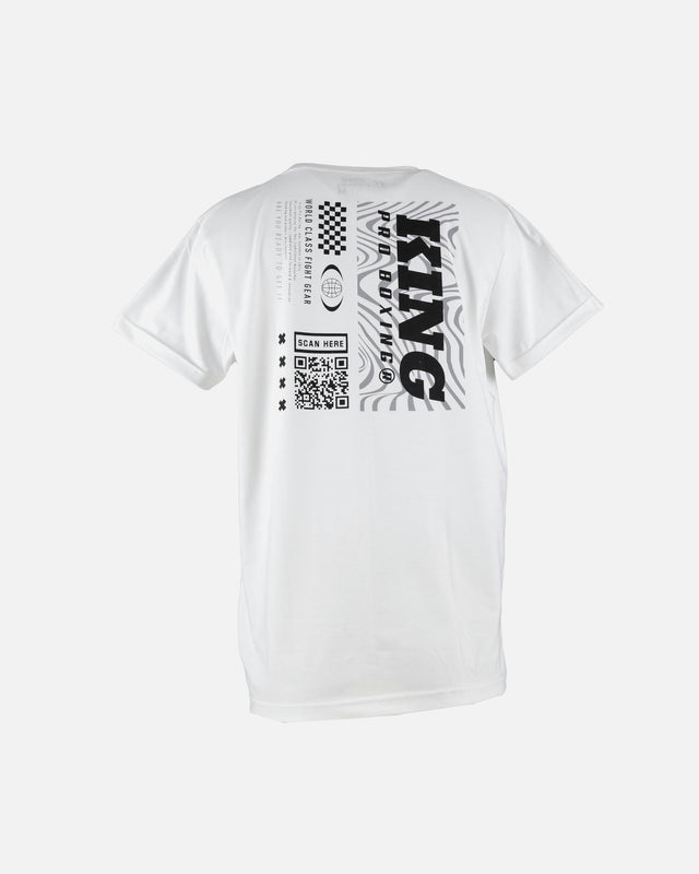 King Pro Boxing T-Shirt QR – Weiß