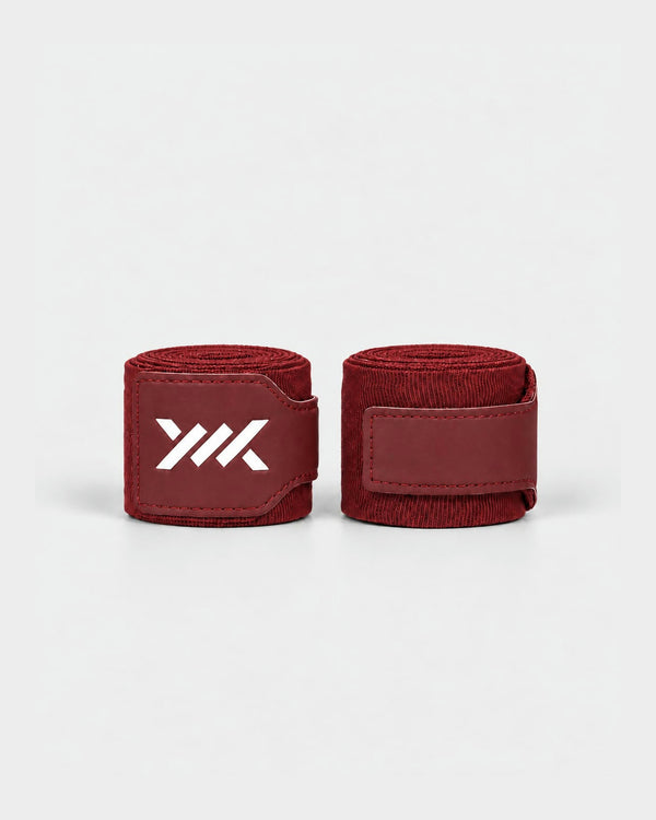 Vendas de boxeo Caged Essential – Burdeos (con bolsa de lavado)