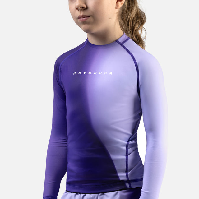 Rashguard Hayabusa Apex Nova Mâneci Lungi Copii – Violet