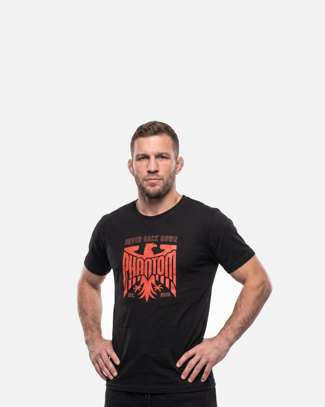 Tricou Phantom Athletics Germany Never Back Down – Negru/Roșu