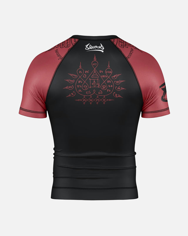 Rashguard 8 WEAPONS 8 Ways Yant 2.0 – Negro/Burdeos