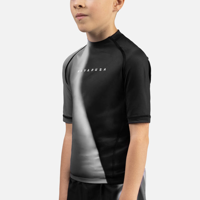 Hayabusa Rashguard Apex Nova Kurzarm Kinder – Schwarz