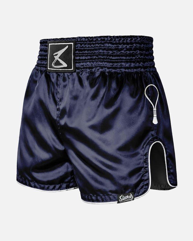 8 WEAPONS Muay Thai Shorts Mongkol – Navy/White