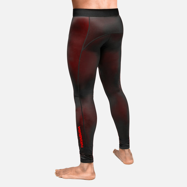 Shorts de compression Hayabusa Geo – Rouge