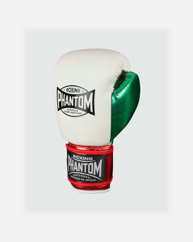 Rękawice bokserskie Phantom Athletics Mexico – Białe/Zielone/Czerwone