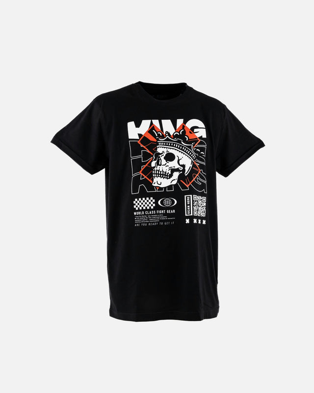 King Pro Boxing Triko Skull 2 – Černé