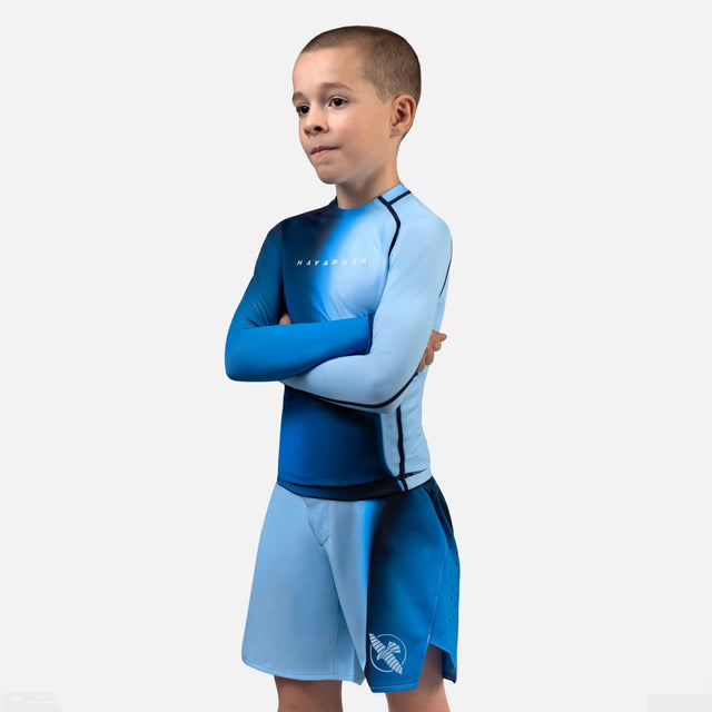 Spodenki MMA Hayabusa Apex Nova – Dziecięce – Niebieskie