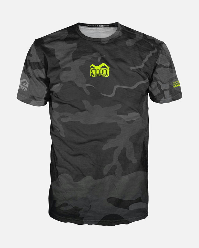 Tréninkové tričko Phantom Athletics EVO Neon – Černá Camo/Neon