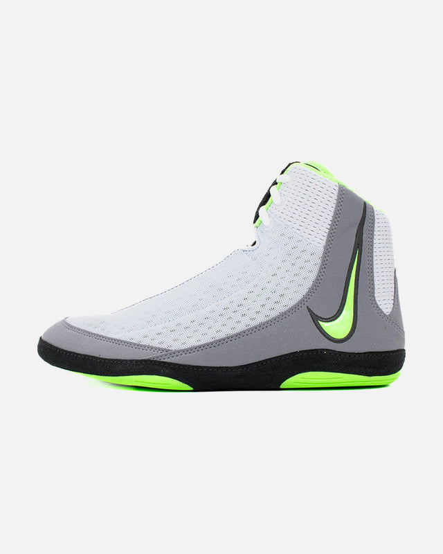Botas de lucha Nike Inflict 4 – Gris/Blanco/Verde