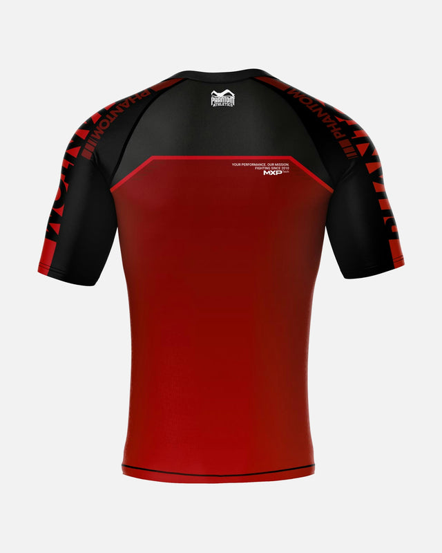 Rashguard Phantom Athletics EVO Apex Krótki Rękaw – Czerwony