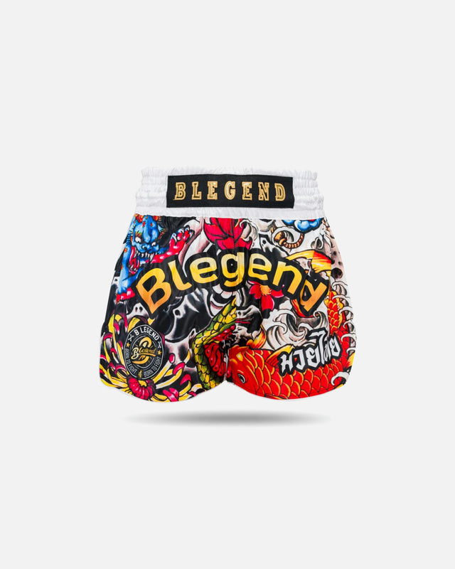 Blegend Muay Thai Shorts Legend 3 – White